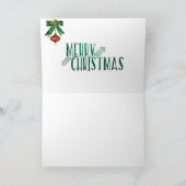 kerstkaarsen initiaal H Feestdagen Kaart (Binnen)