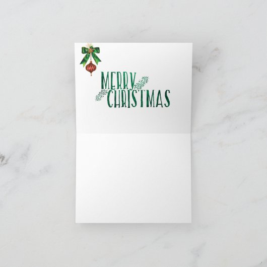 kerstkaarsen initiaal J Feestdagen Kaart (Binnen)