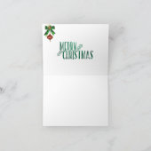 kerstkaarsen initiaal T Feestdagen Kaart (Binnen)