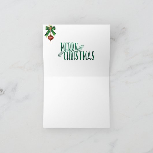 kerstkaarsen initiaal T Feestdagen Kaart (Binnen)