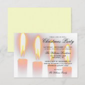 kerstkaarsen kaart (Voorkant / Achterkant)