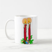 kerstkaarsen koffiemok (Links)