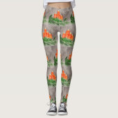 kerstkaarsen leggings (Voorkant)
