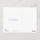 kerstkaarsen met vijf lampjes, uitgesneden op papi briefkaart (Achterkant)