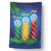Kerstkaarsen omkeerbare huisvlag