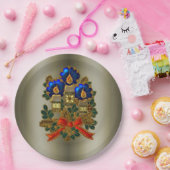 kerstkaarsen papieren bordje (Feest)