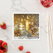 Kerstkaarsen Papieren servetten (Insitu)