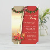 kerstkaarsen, Red Gold Corporations Kaart (Staand voorkant)