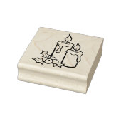 kerstkaarsen rubberstempel (Stempel)