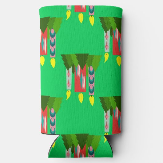 kerstkaarsen seltzer blikjeskoeler (Achterkant)