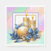 kerstkaarsen servet (Voorkant)