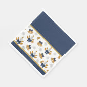 kerstkaarsen servet (Hoek)