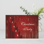 Kerstkaarsen & Sparkle Kaart (Staand voorkant)