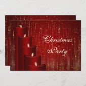 Kerstkaarsen & Sparkle Kaart (Voorkant / Achterkant)