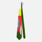 kerstkaarsen stropdas (Voorkant)