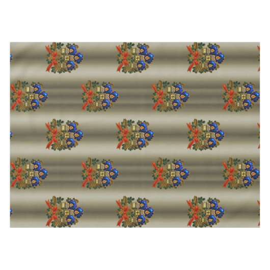 kerstkaarsen tafelkleed (Voorkant (Horizontaal))