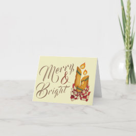 Kerstkaarsen wenskaart kaart
