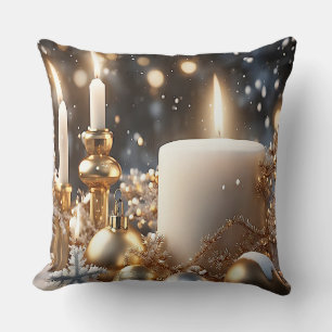Kerstkaarsen Worp Kussen