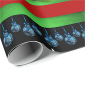 kerstkaarsen zwart cadeaupapier (Rol Hoek)