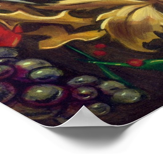 kerstkaarsengel-schilderkunst poster (Hoek)