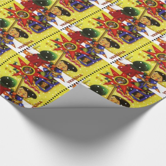 kerstkaarsenremiet cadeaupapier (Hoek)