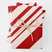 kerstkaarsenstaven voor feestdagen inpakpapier vel (In situ)