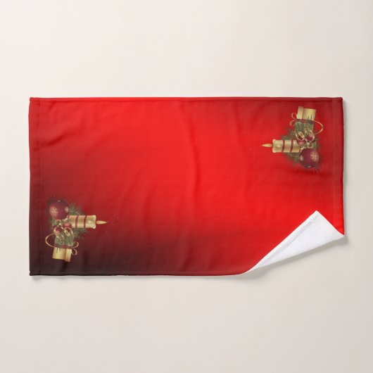kerstkaarsgeschenken Stunning Red Bad Handdoek (Handdoek)