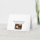 kerstkaarsje feestdagen kaart (Achterkant)