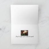 kerstkaarsje feestdagen kaart (Binnen)