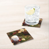 kerstkaarsjes kartonnen onderzetters (Insitu)