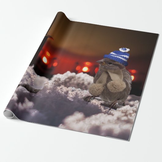 kerstkaarslicht cadeaupapier (Uitgerold)