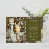 Kerstkaarslicht - Jouw naam invoegen Kaart (Staand voorkant)