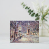 Kerstkaarslicht Walk Feestdagenkaart (Staand voorkant)