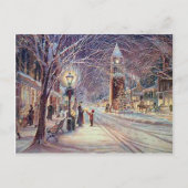 Kerstkaarslicht Walk Feestdagenkaart (Voorkant)