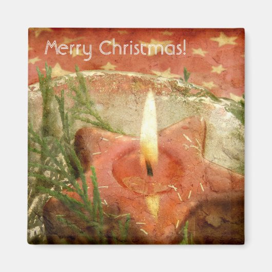 kerstkaarsmagneet magneet (Voorkant)
