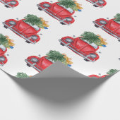 kerstkaarspatroon cadeaupapier (Hoek)