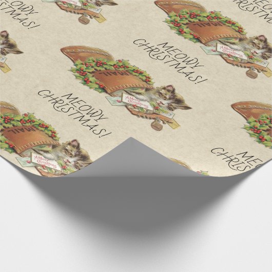 kerstkaarspatroon cadeaupapier (Hoek)