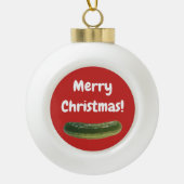 kerstkaarsversiering voor de kerstboom keramische bal ornament (Voorkant)