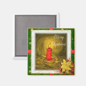 kerstkaarsvriendje Magnet (Voorkant / Achterkant)