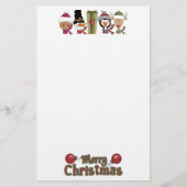 kerstkaarswerk briefpapier (Voorkant)