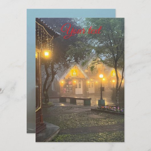 kerstkaart (Voorkant / Achterkant)