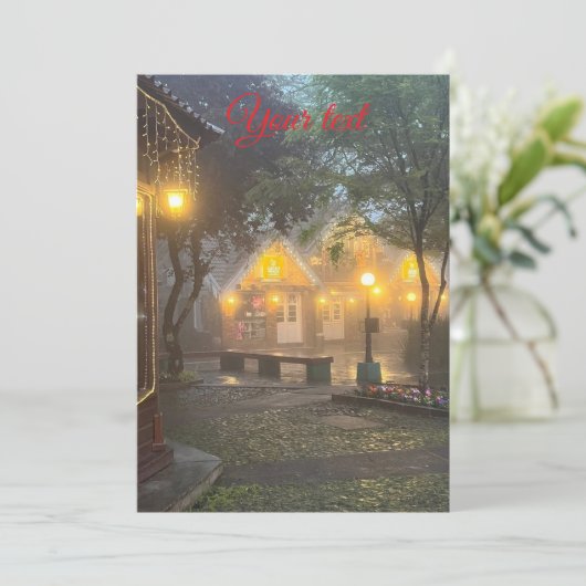 kerstkaart (Staand voorkant)