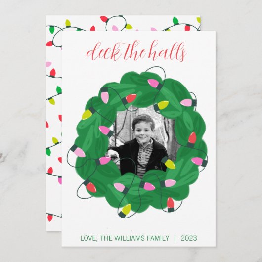 kerstkaart (Voorkant / Achterkant)