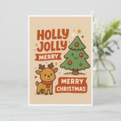 Kerstkaart (Staand voorkant)