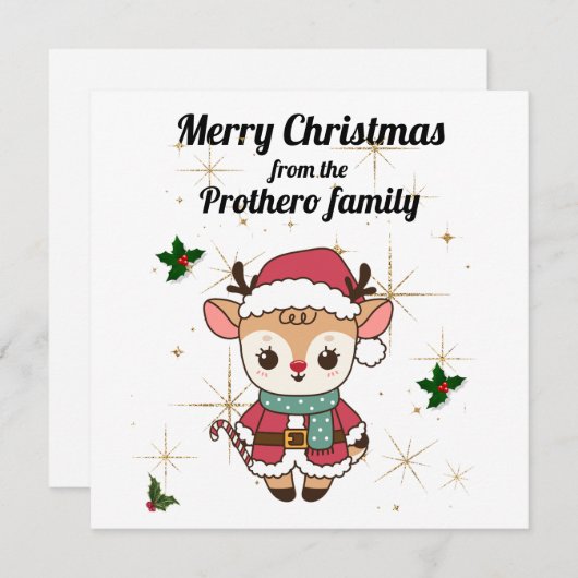 kerstkaart (Voorkant / Achterkant)