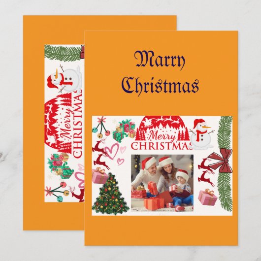 Kerstkaart (Voorkant / Achterkant)