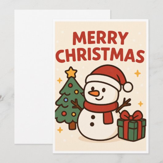 Kerstkaart (Voorkant / Achterkant)