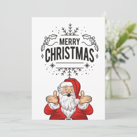 kerstkaart (Staand voorkant)