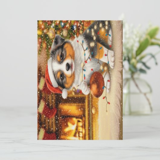 Kerstkaart (Staand voorkant)