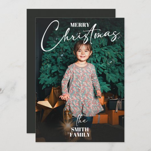 Kerstkaart (Voorkant / Achterkant)